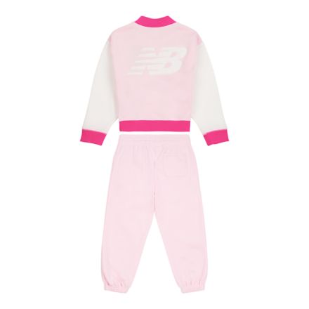 Brush Back Premium Baseball Jacket And Jog Set, LIGHT RASPBERRY, LAKG0046LIR