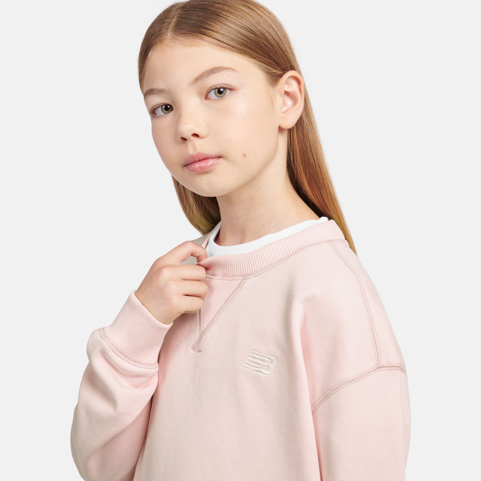 Детские худи New Balance FT Small Logo Crew — фото 3