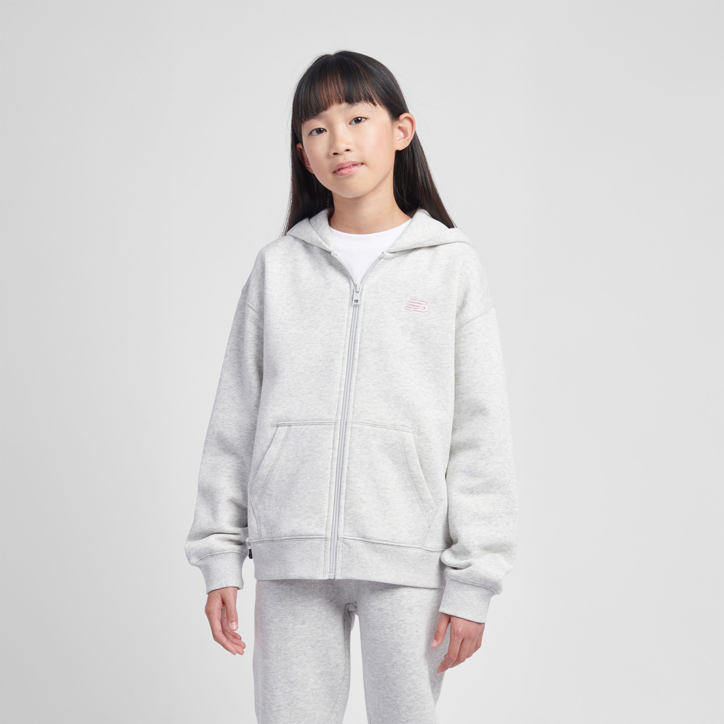 New Balance FT Small Logo Zip Hoodie, LAKG0057AHH