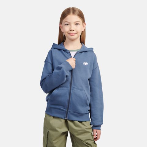 Детские худи New Balance FT Small Logo Zip Hoodie