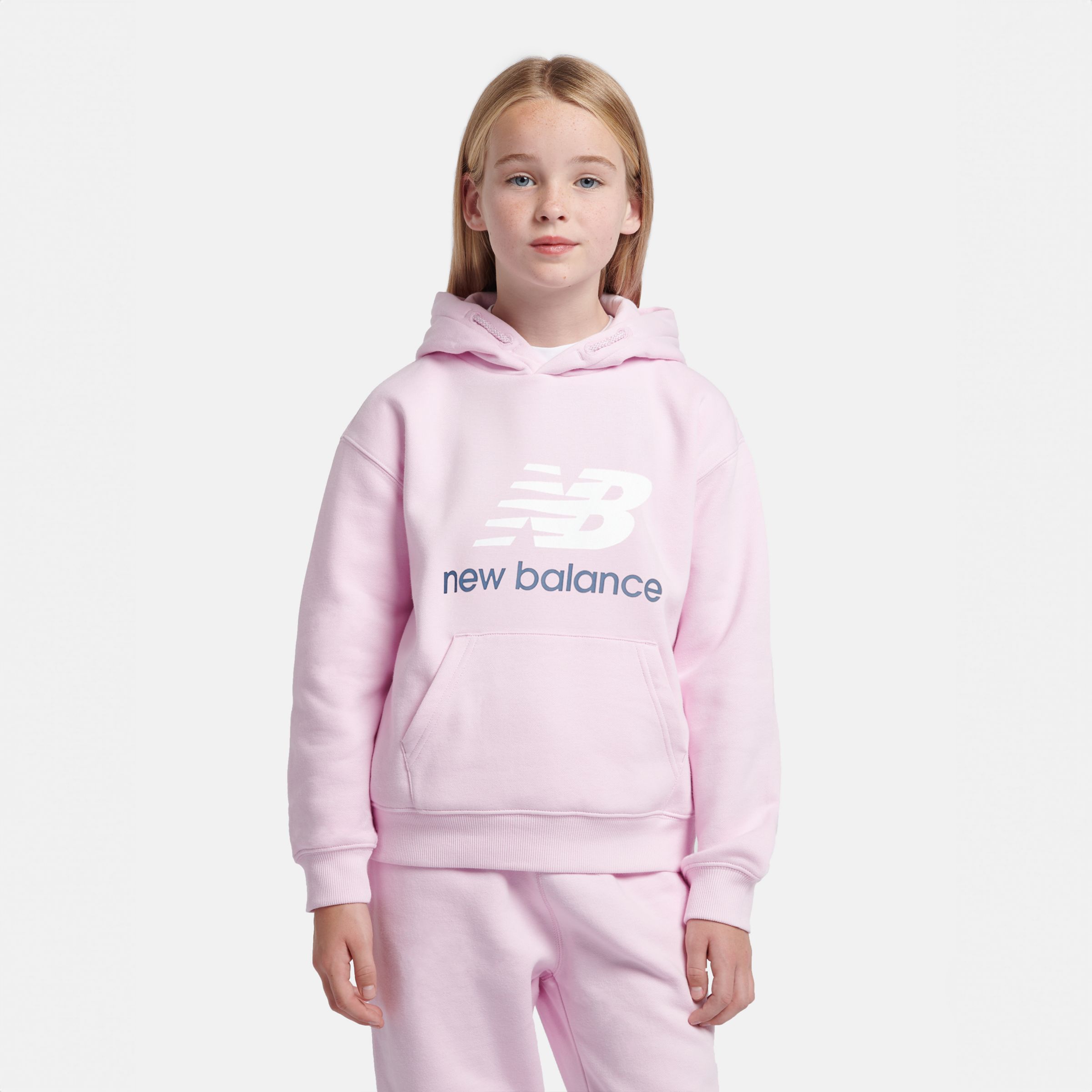 French Terry Stacked Logo Hoodie