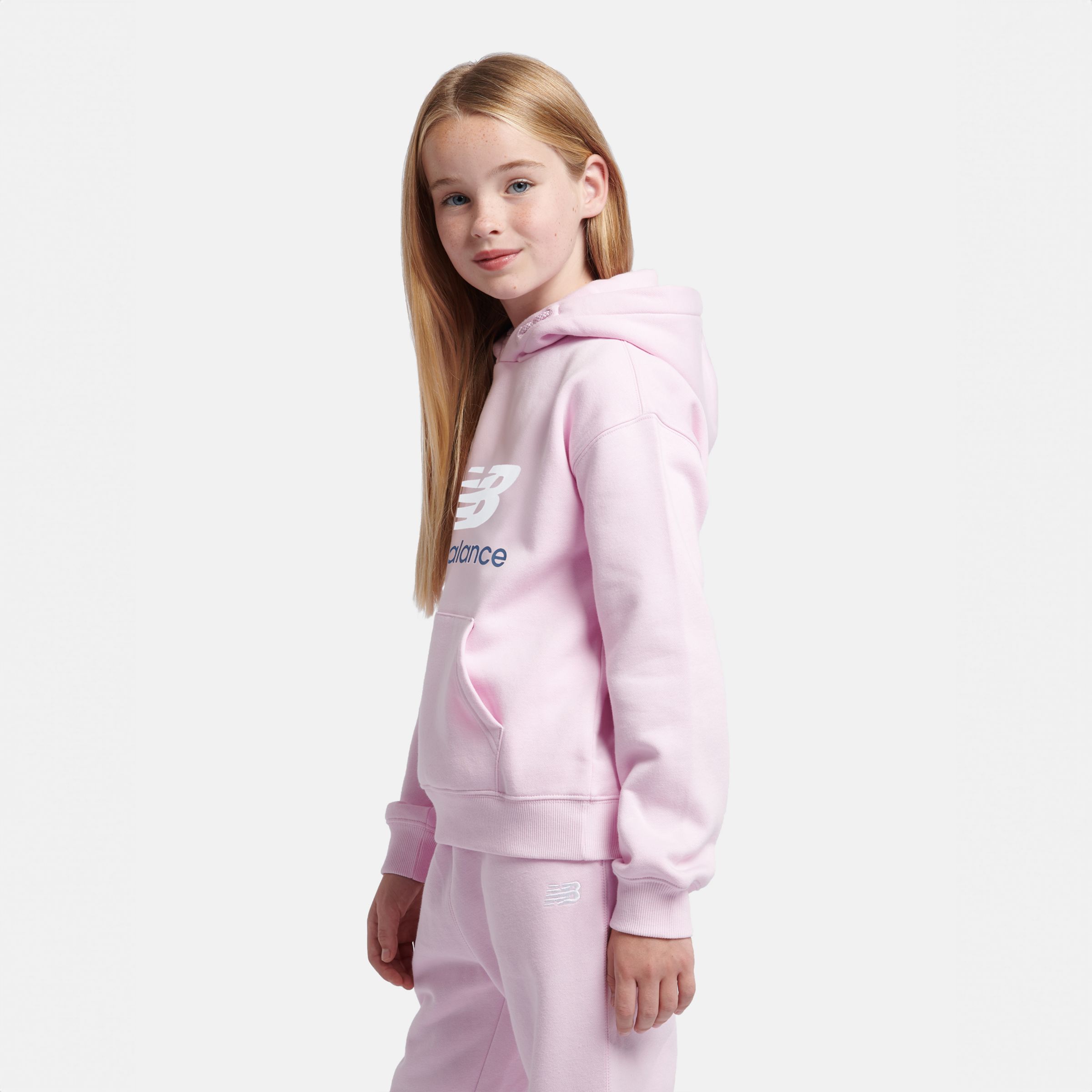 French Terry Stacked Logo Hoodie