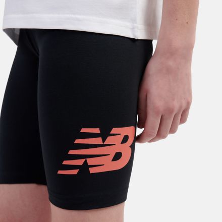 Stacked Logo T-Shirt & Cycle Short Set, MELON WATER, LAKG0076BWE