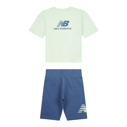 Stacked Logo T-Shirt & Cycle Short Set
