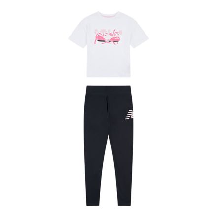 CDL Floral Shoe Graphic Tee and Legging Set