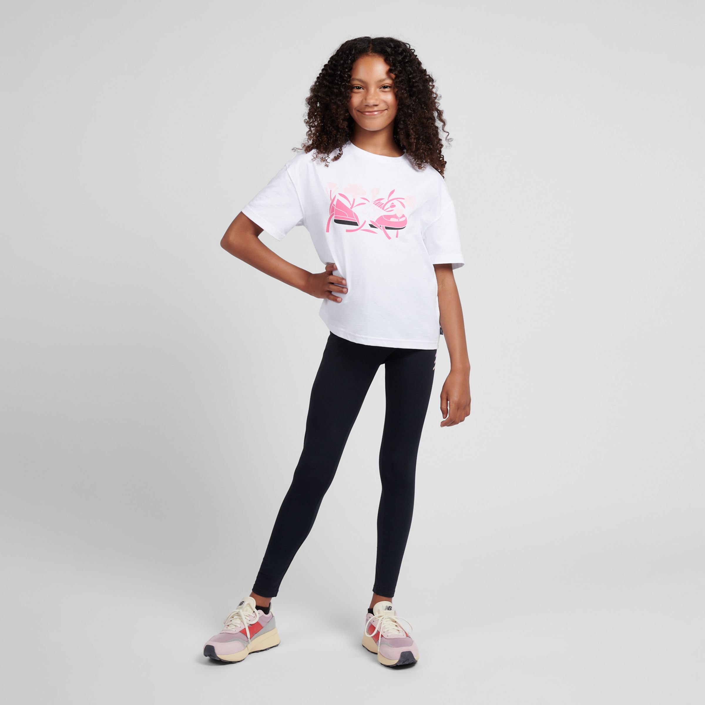 CDL Floral Shoe Graphic Tee and Legging Set