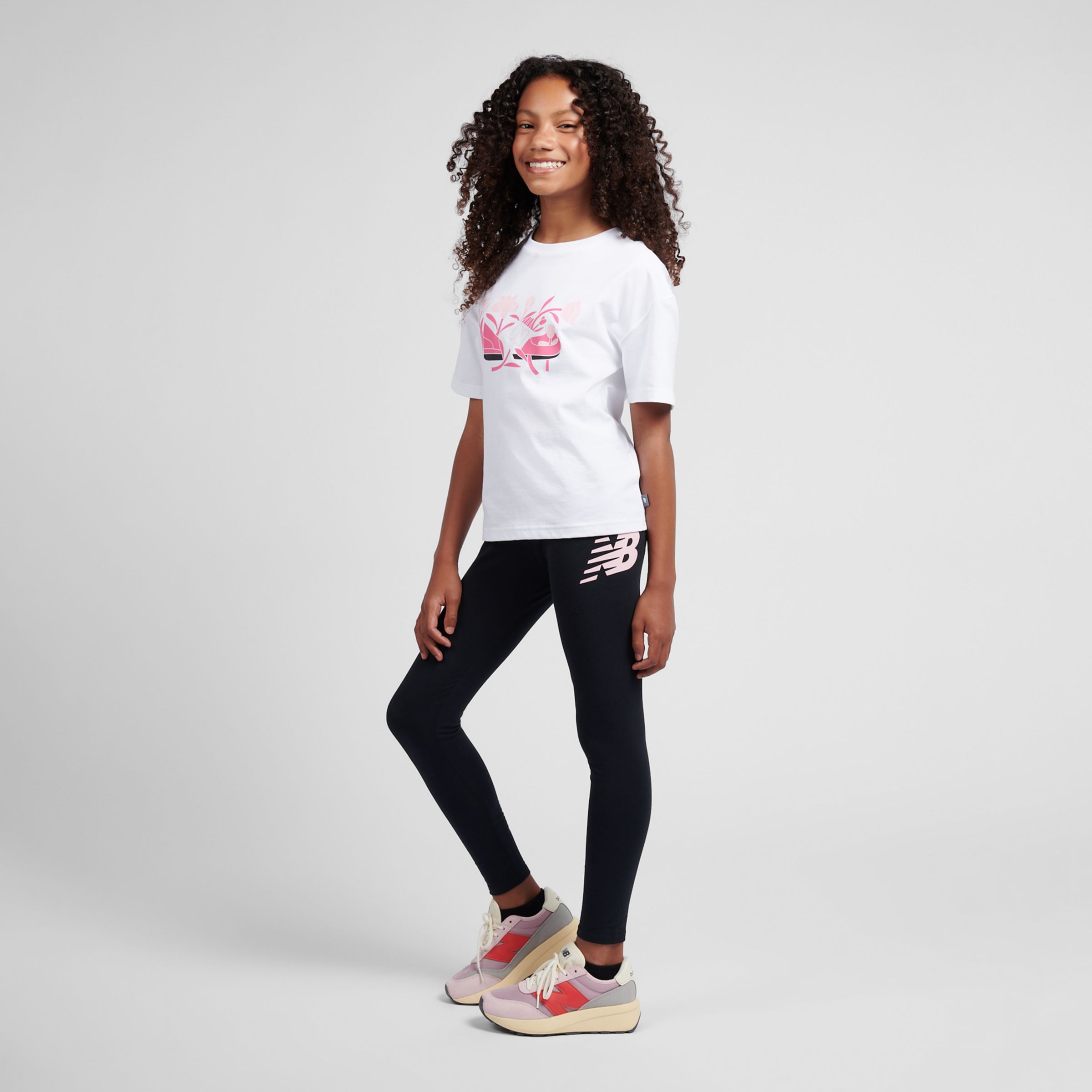 CDL Floral Shoe Graphic Tee and Legging Set