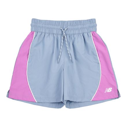 拼接梭織運動短褲