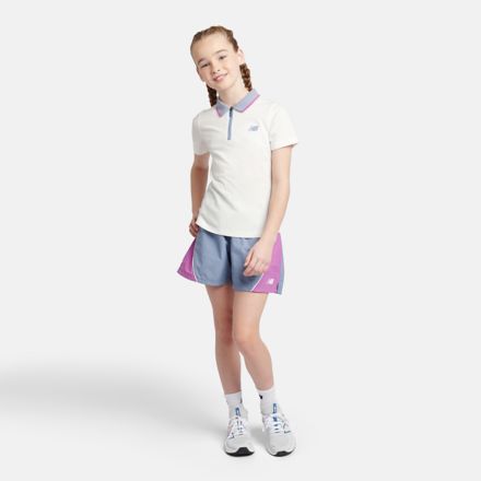 拼接梭織運動短褲