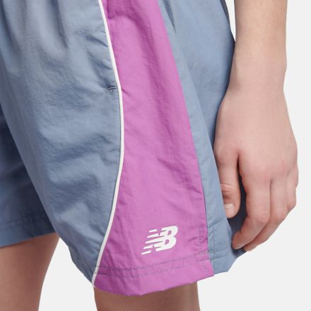 拼接梭織運動短褲