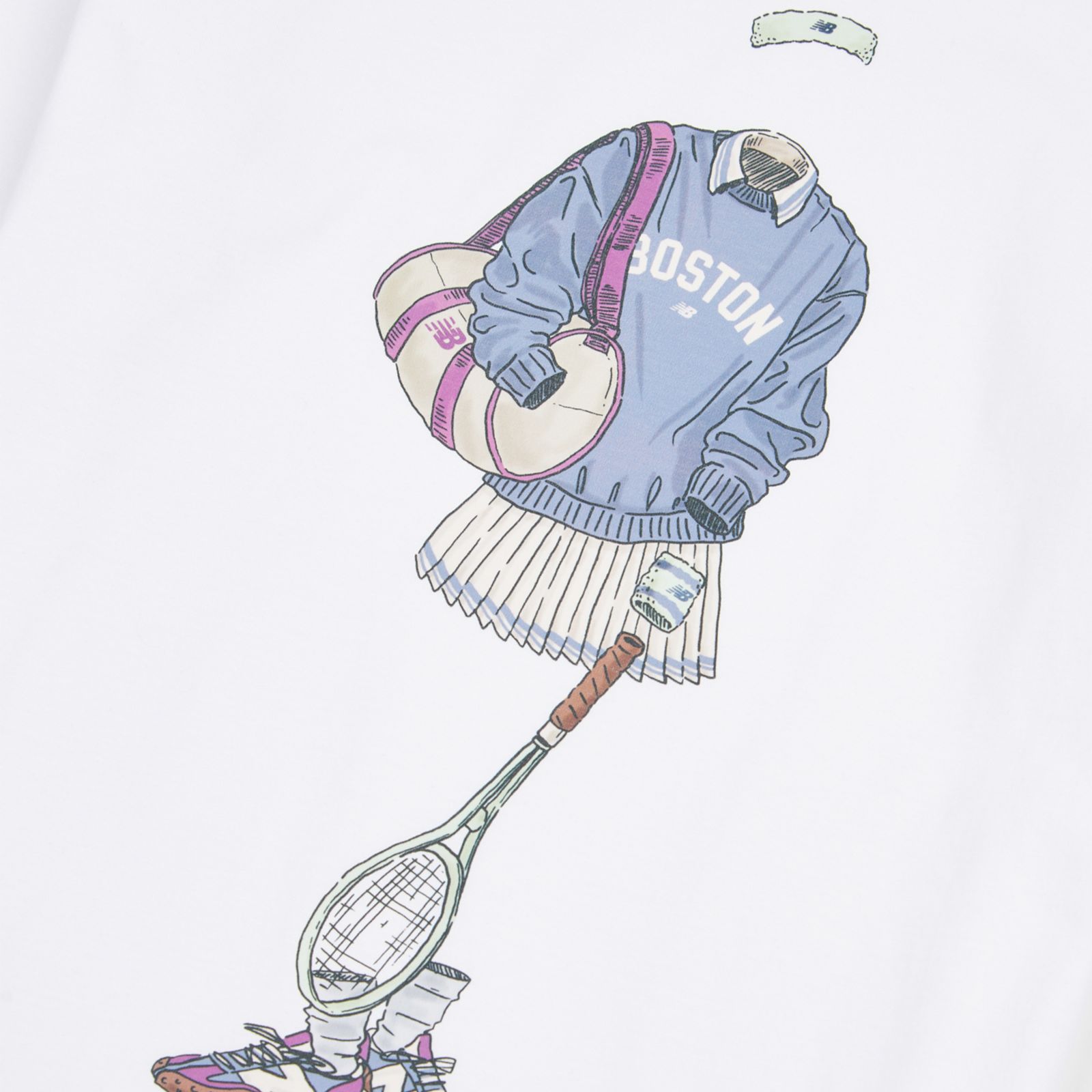 Детские футболки New Balance Tennis Girl Graphic T-Shirt — фото 9