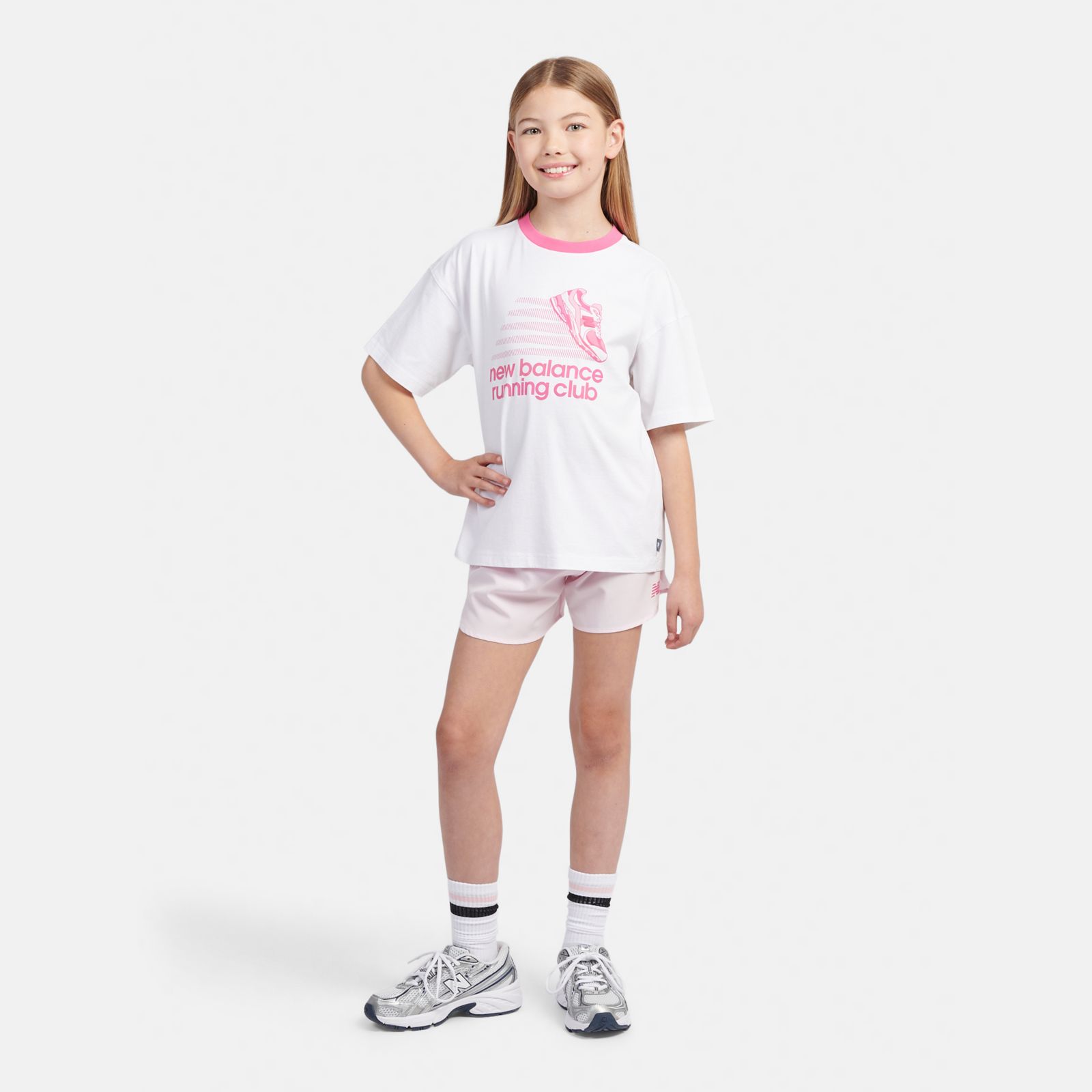 Детская футболка New Balance Running Club с принтом — фото 2