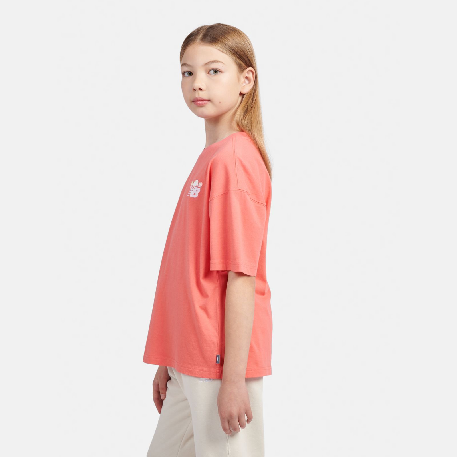 Детские футболки New Balance Floral Vines Back Graphic T-Shirt — фото 6