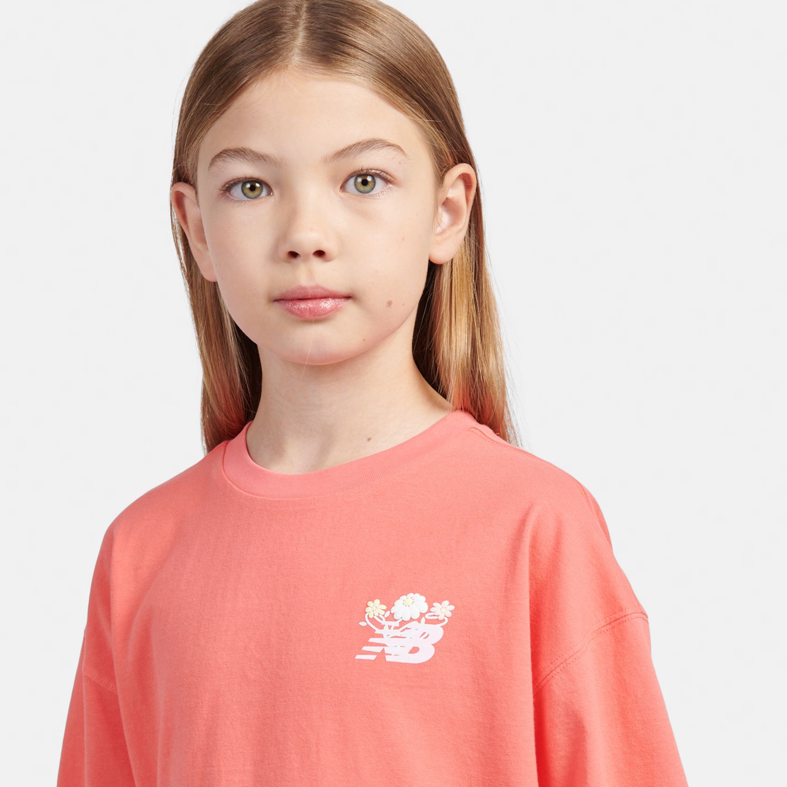 Детские футболки New Balance Floral Vines Back Graphic T-Shirt — фото 5