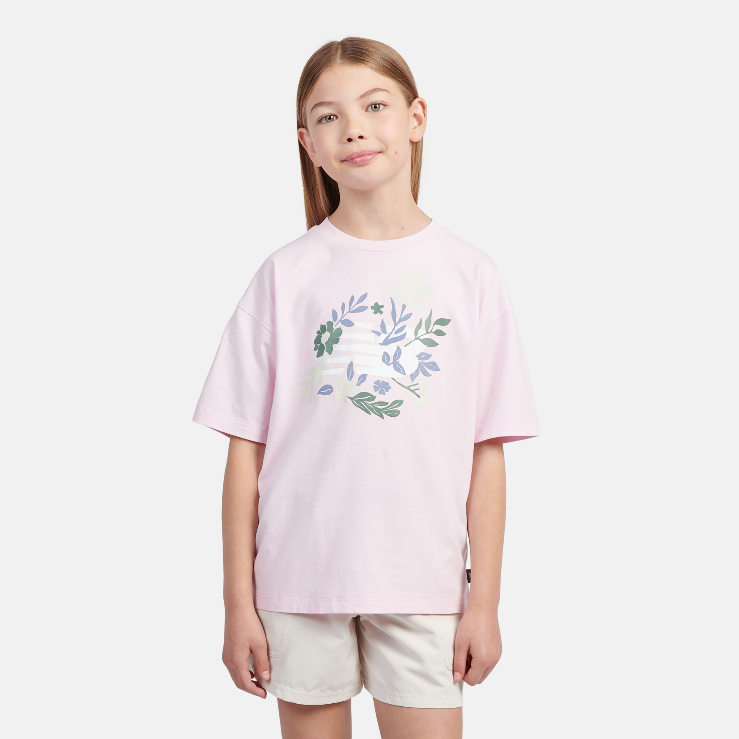 

New Balance Kids' Floral Graphic T-Shirt Pink - Pink