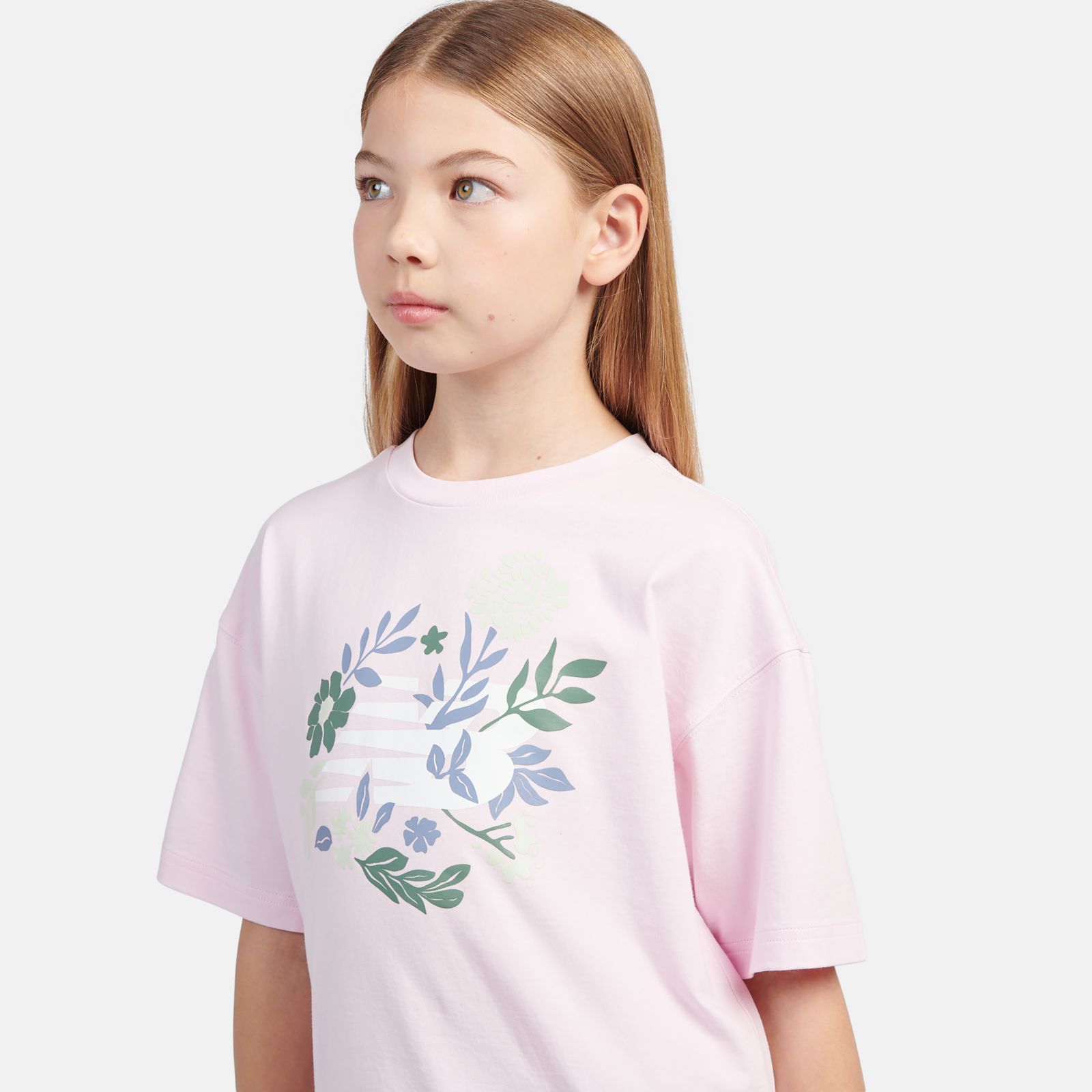 Детские футболки New Balance Floral Graphic T-Shirt — фото 3