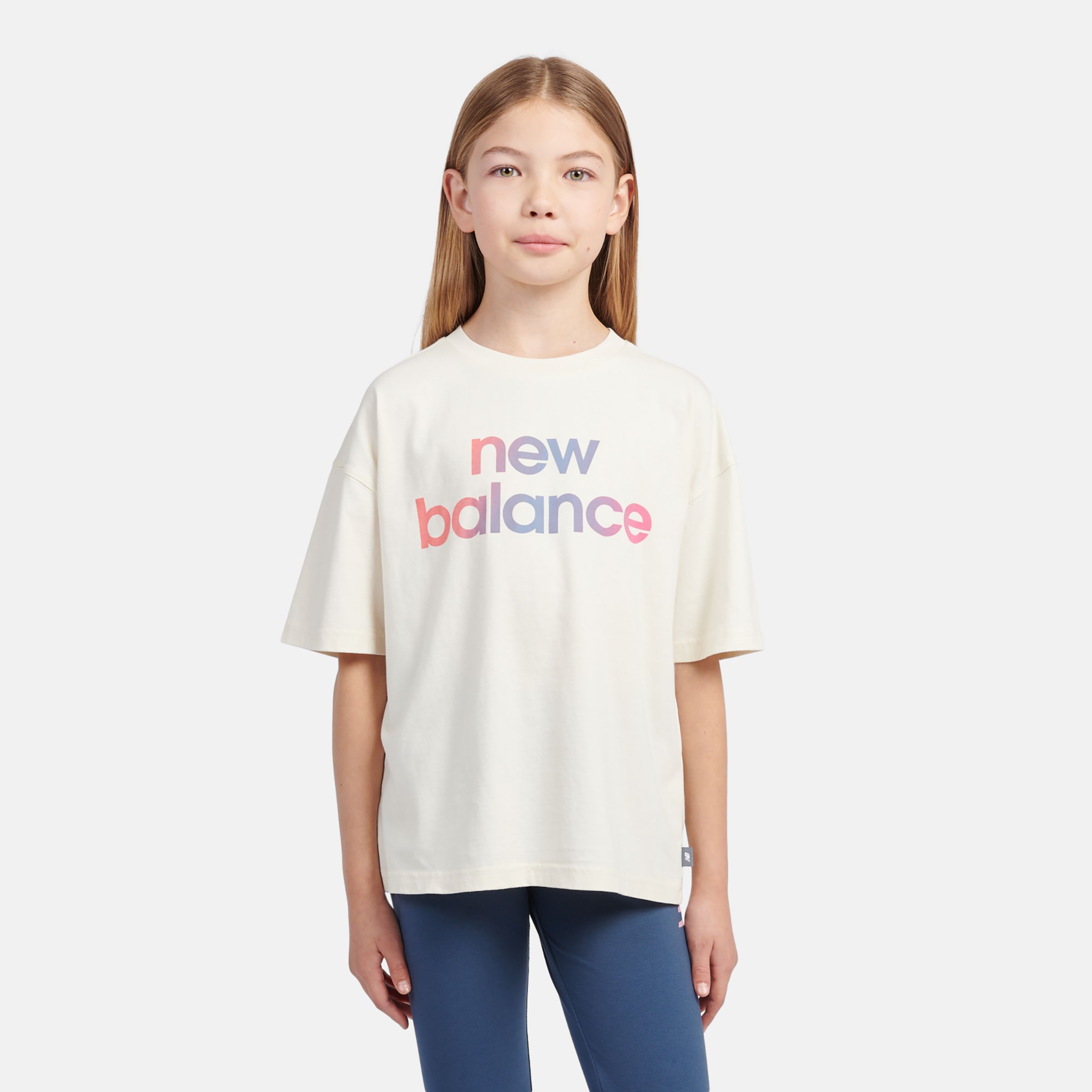 

New Balance Kids' Gradient Graphic T-Shirt Beige - Beige