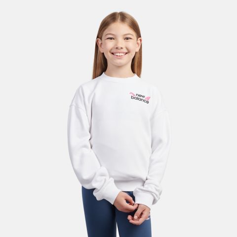 Детские худи New Balance Floral Back Graphic Crew