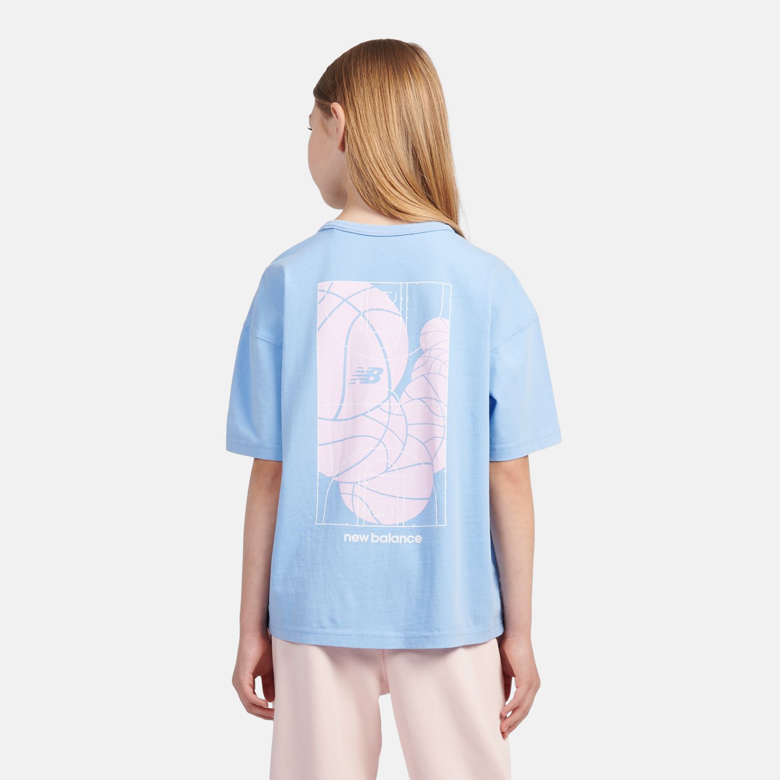 Детские футболки New Balance Hoops Court Graphic T-Shirt — фото 5
