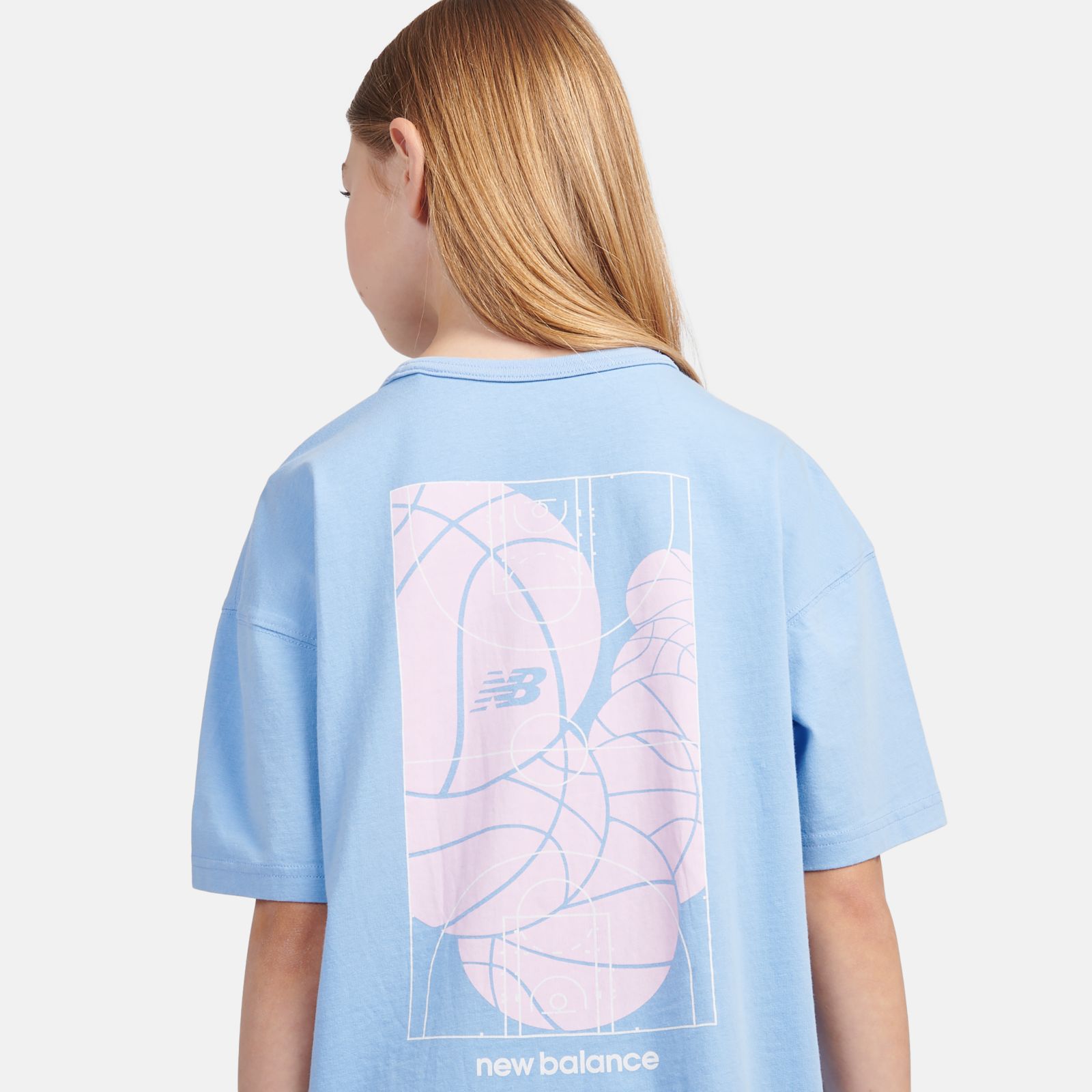 Детские футболки New Balance Hoops Court Graphic T-Shirt — фото 2