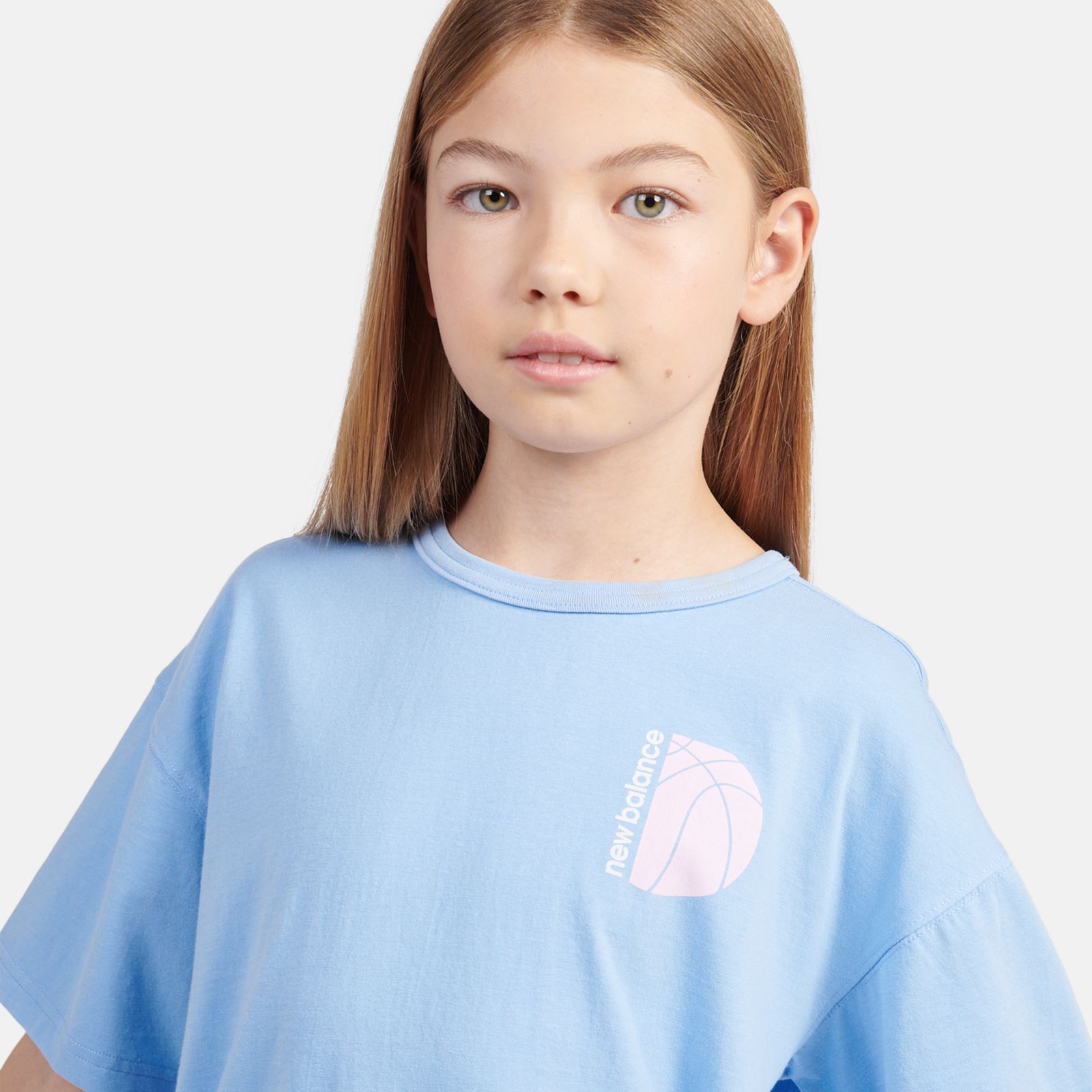 Детские футболки New Balance Hoops Court Graphic T-Shirt — фото 9