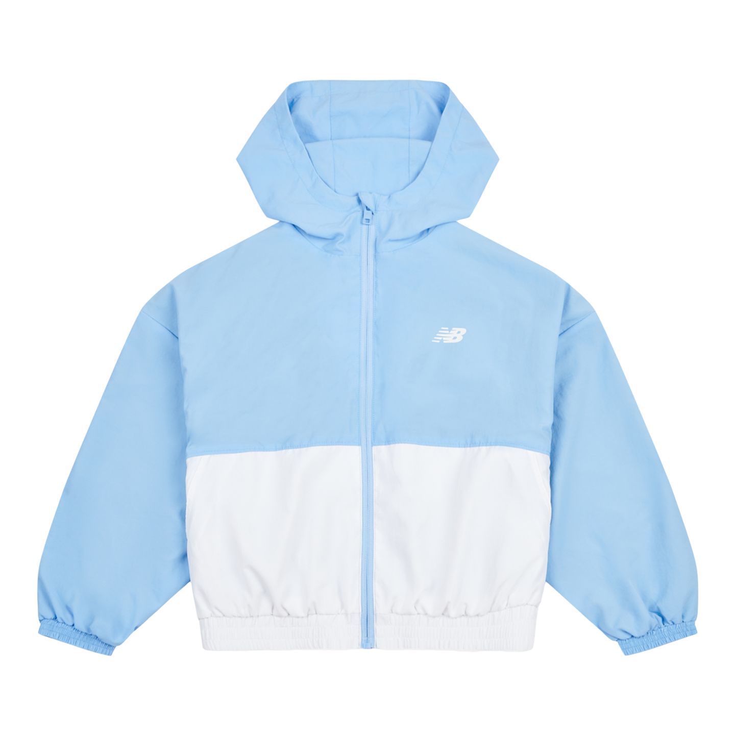 Детские футболки New Balance Athletics Mesh Lined Wind Cheater, цвет: Небесно-голубой — фото 5