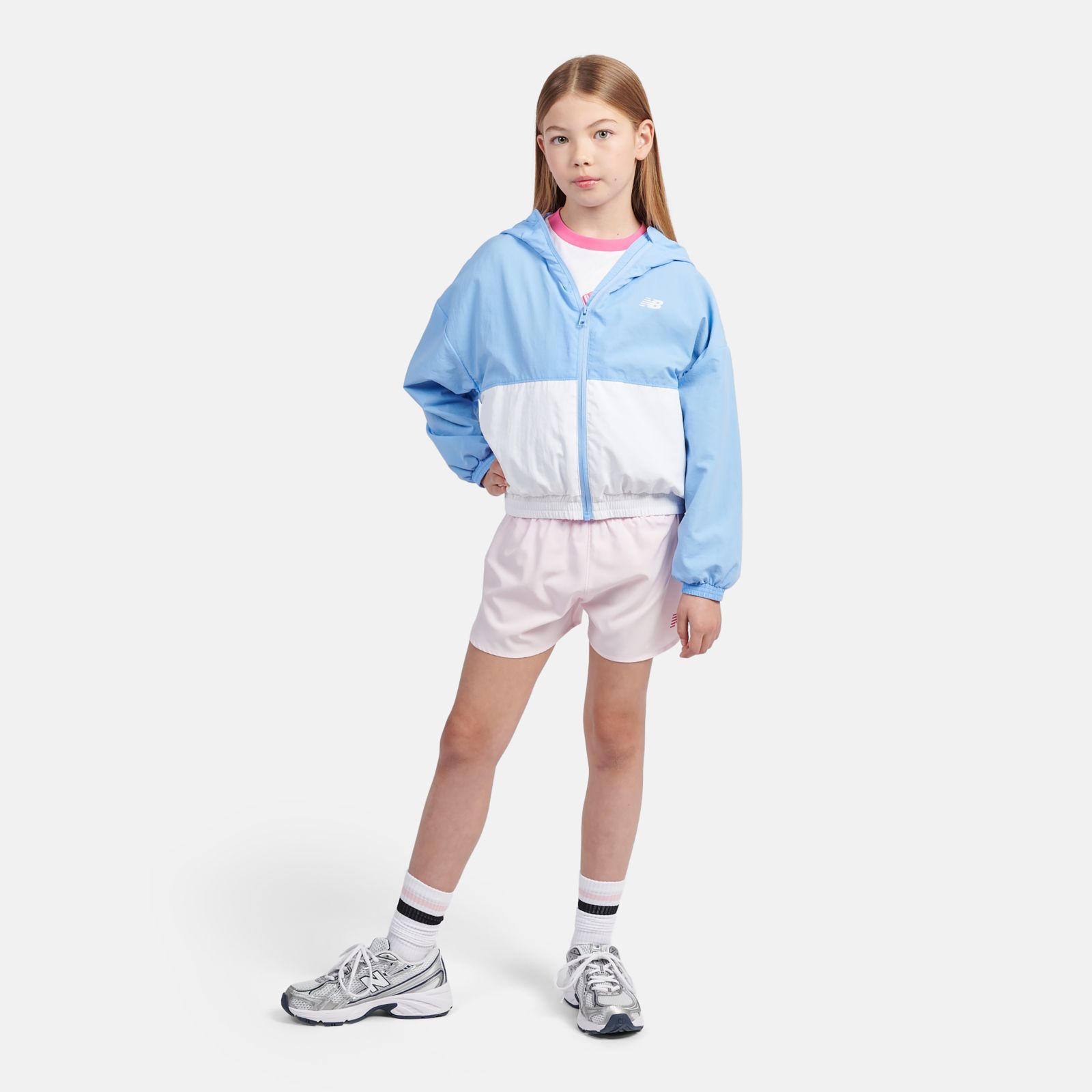 Детские футболки New Balance Athletics Mesh Lined Wind Cheater — фото 2
