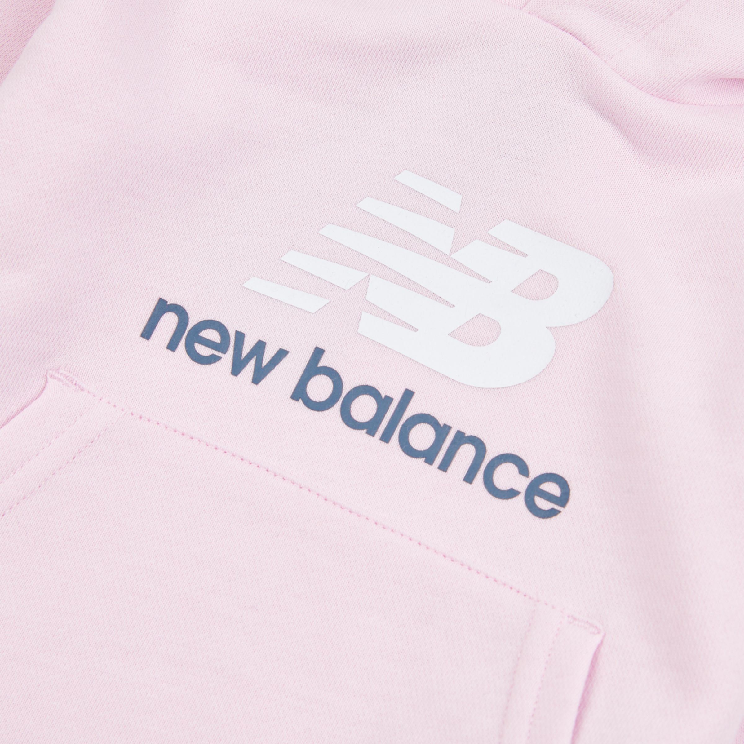 French Terry Stacked Logo Hoodie