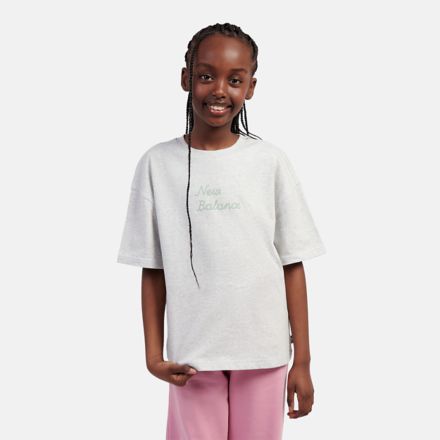 Flower Shoe Graphic T-Shirt, ASH HEATHER, LAKG0186AHH