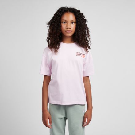 Athletics Shoe Graphic T-Shirt, LIGHT RASPBERRY, LAKG0190LIR