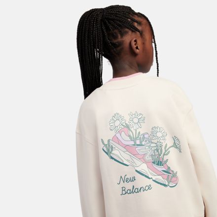 Flower Shoe Graphic Crew