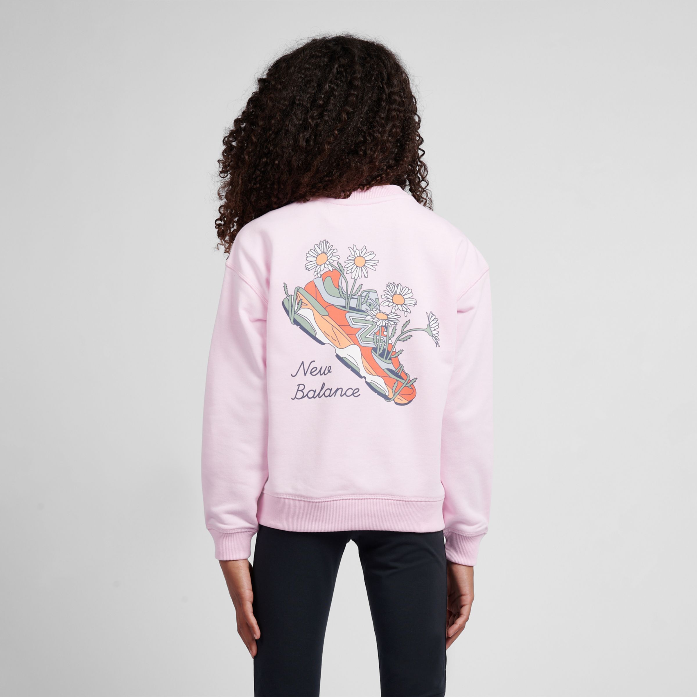 Flower Shoe Graphic Crew
