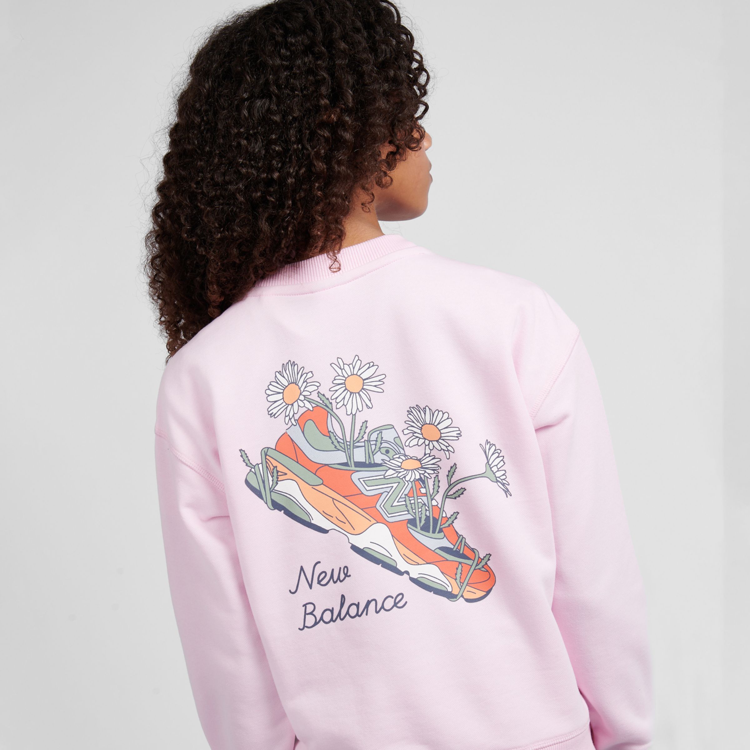 Flower Shoe Graphic Crew