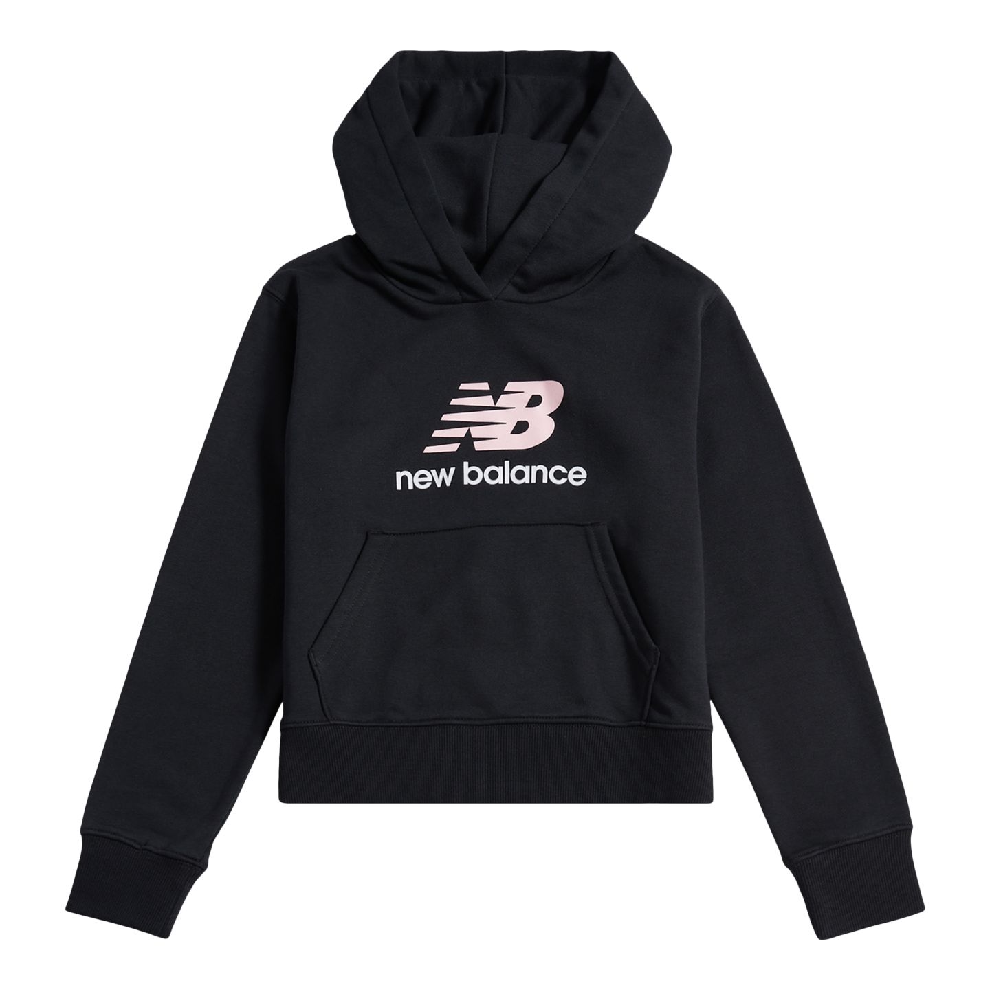 Детское худи New Balance FT Stacked Logo, цвет: Чёрный — фото 5