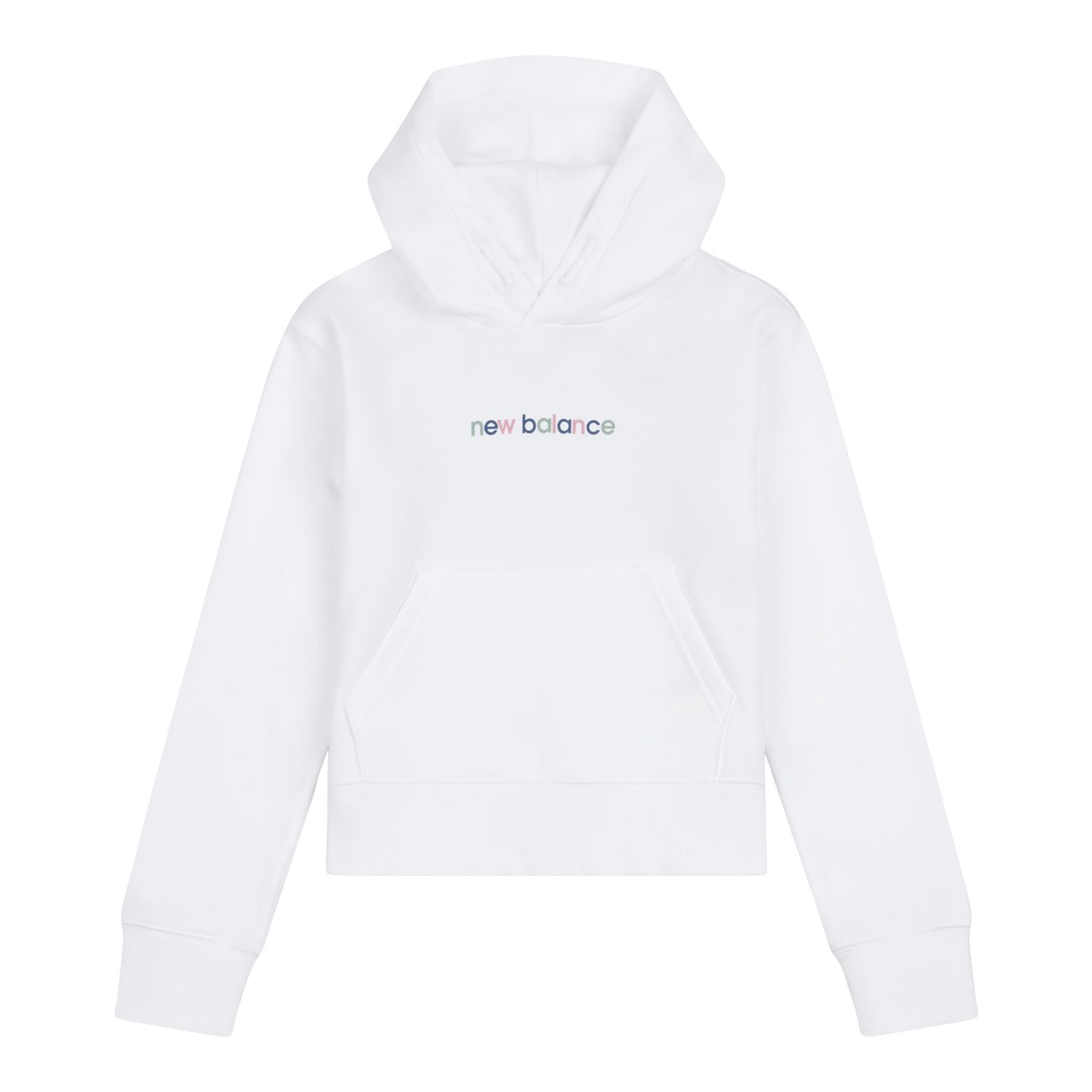 Детское худи New Balance Colorblock Shoe Graphic, цвет: Яркий белый — фото 7