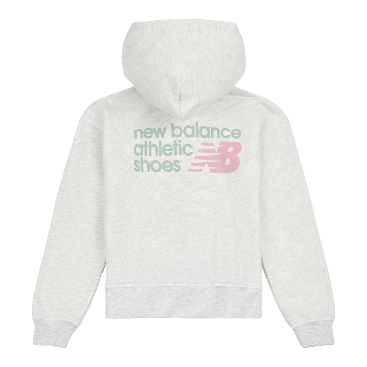 Детское худи New Balance Athletic Shoes Full Zip, цвет: Пепельный меланжевый — фото 9