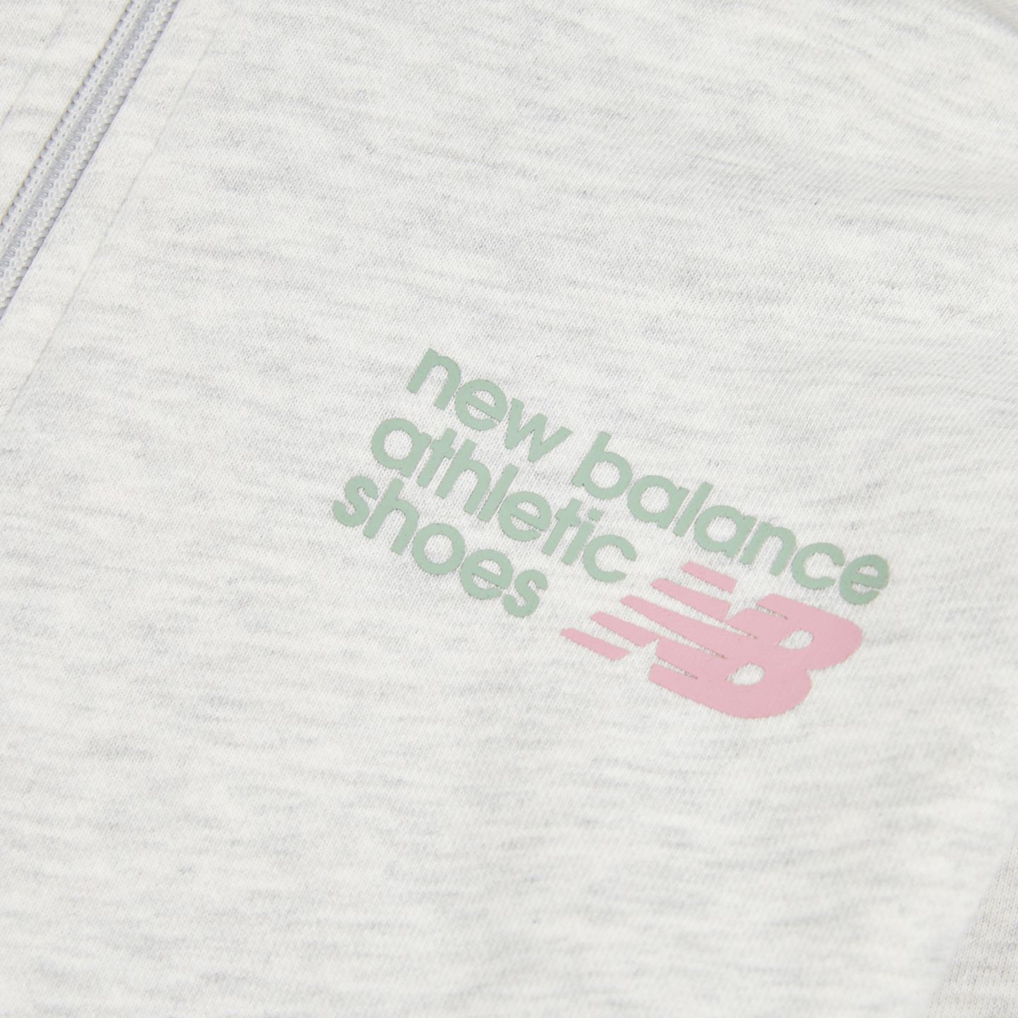 Детское худи New Balance Athletic Shoes Full Zip, цвет: Пепельный меланжевый — фото 10