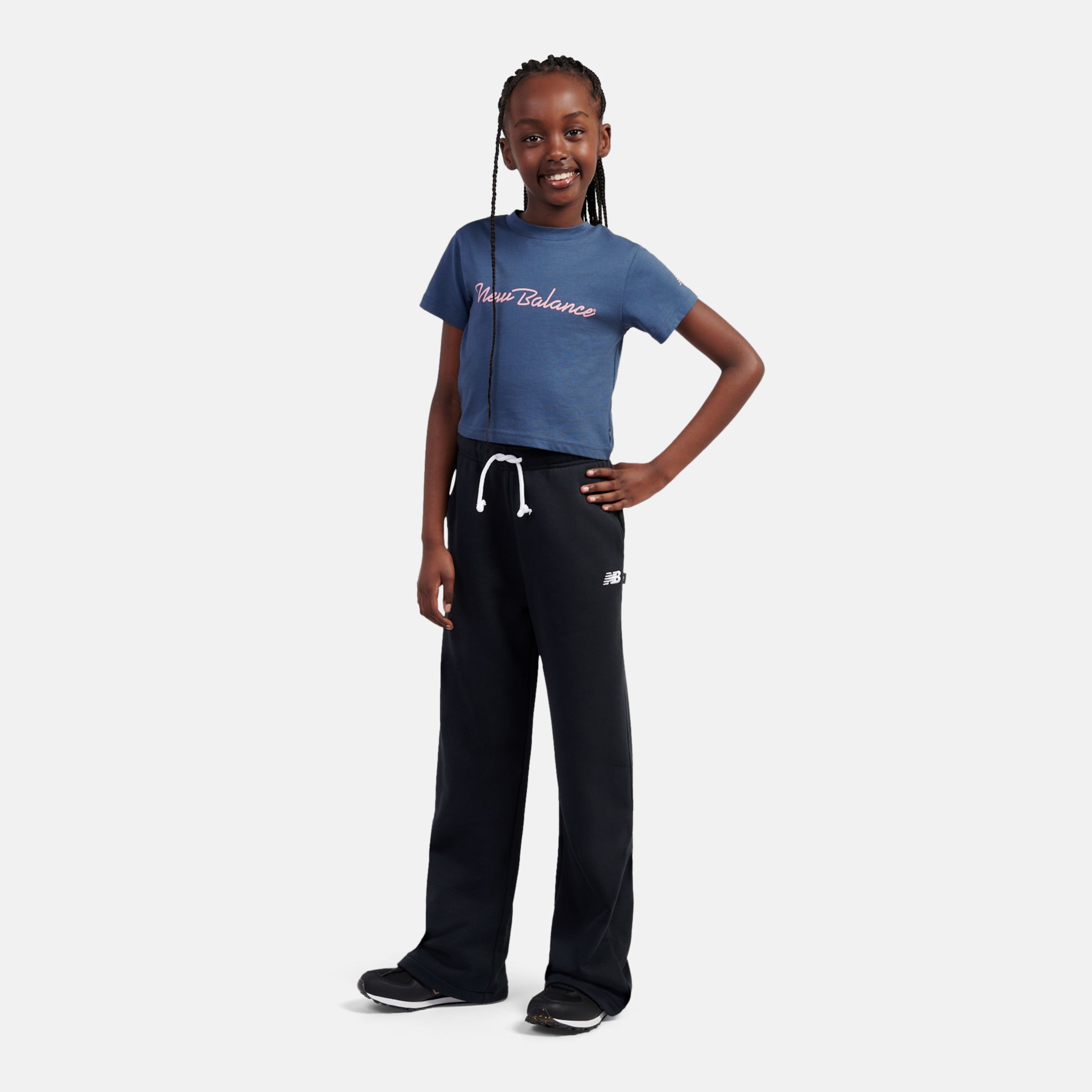 Small Logo Wide Leg Pant