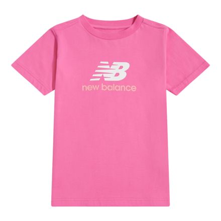 Stacked Logo T-Shirt, PINK SATIN, LAKG0246AAC
