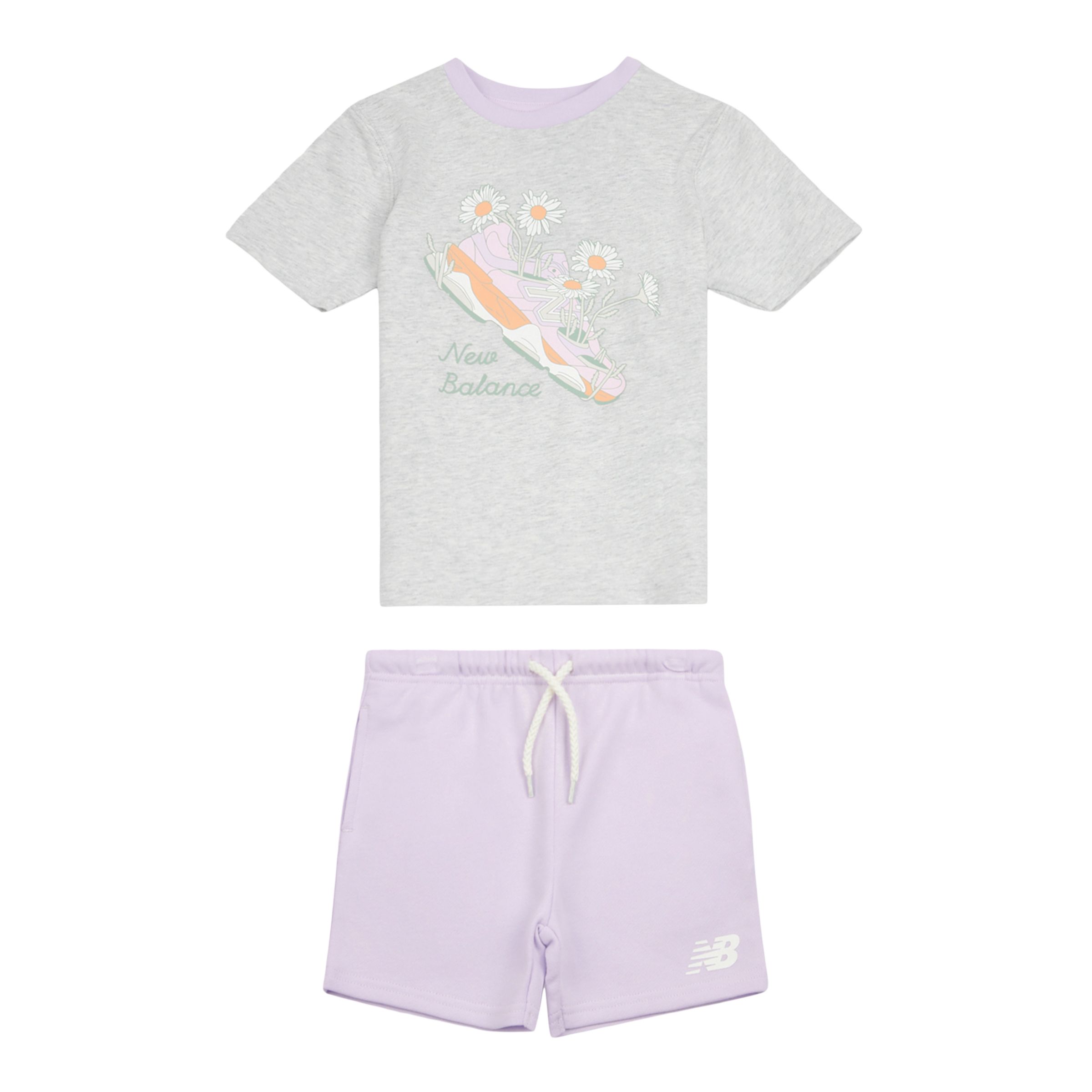 Flower Shoe T-Shirt & Short Set
