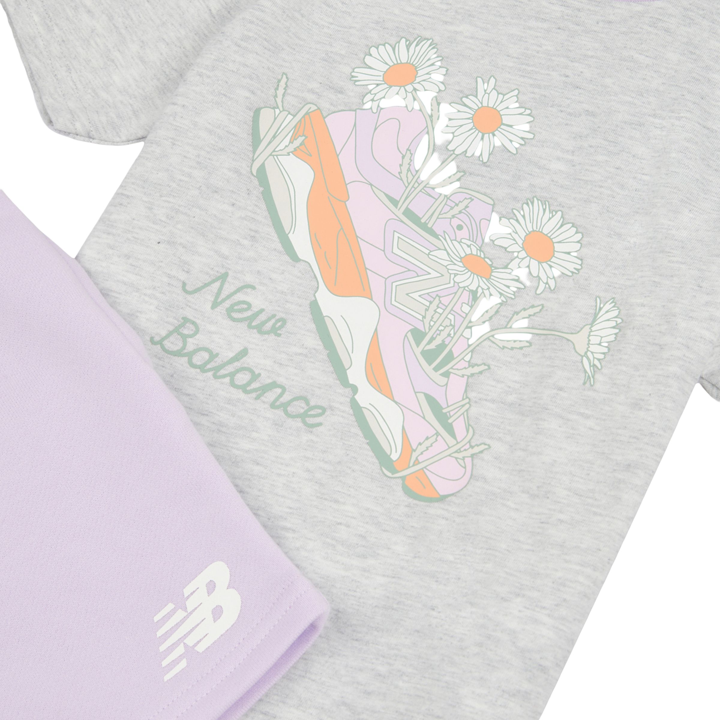 Flower Shoe T-Shirt & Short Set