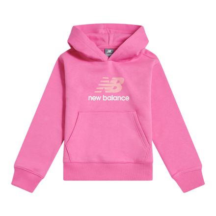 BB Stacked Logo Hoodie, ROSA SATINADO, LAKG0270AAC