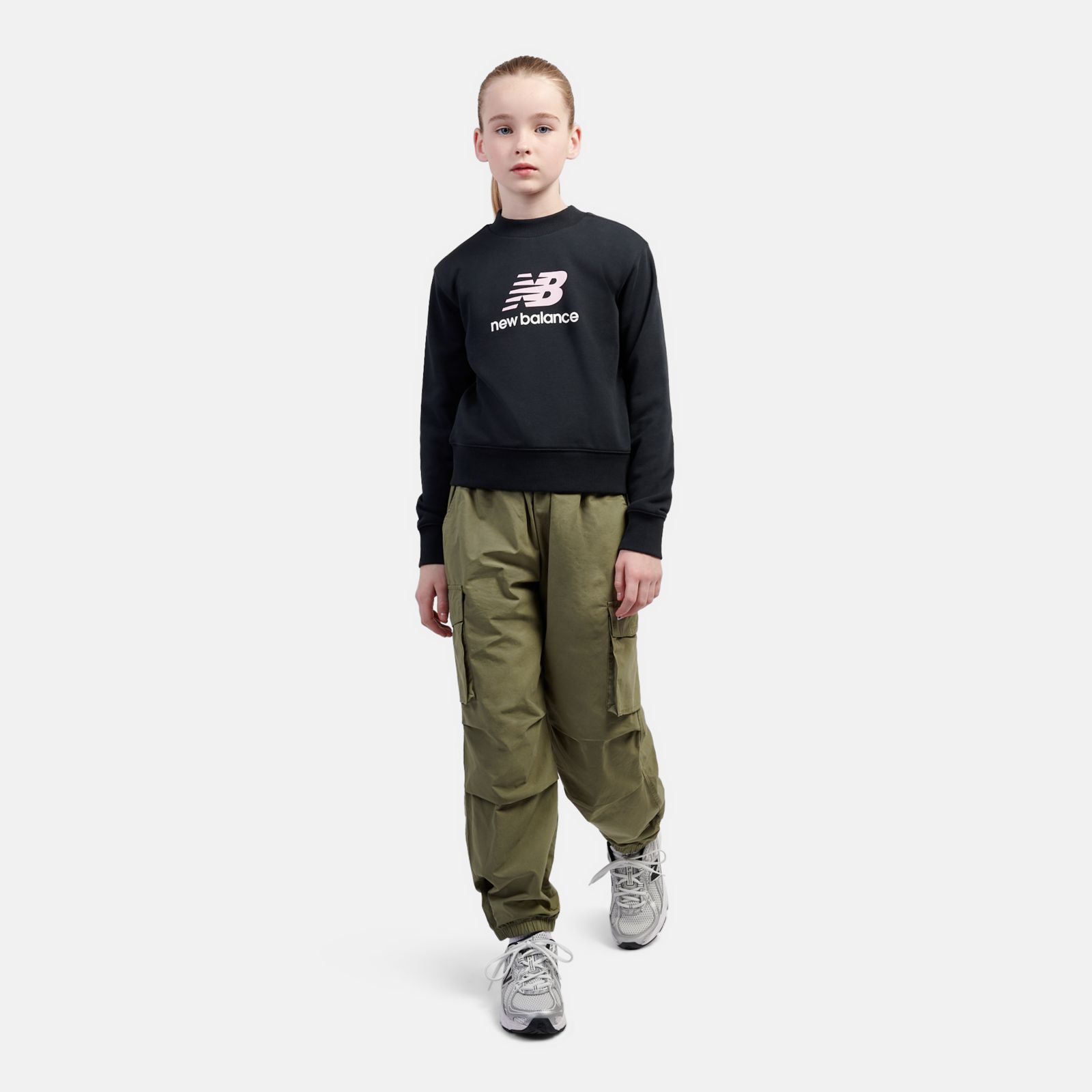 Детские худи New Balance BB Stacked Logo Crew — фото 2