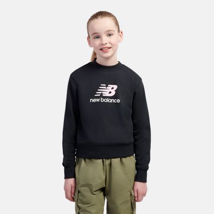 BB Stacked Logo Crew, BLACK, LAKG0271BK