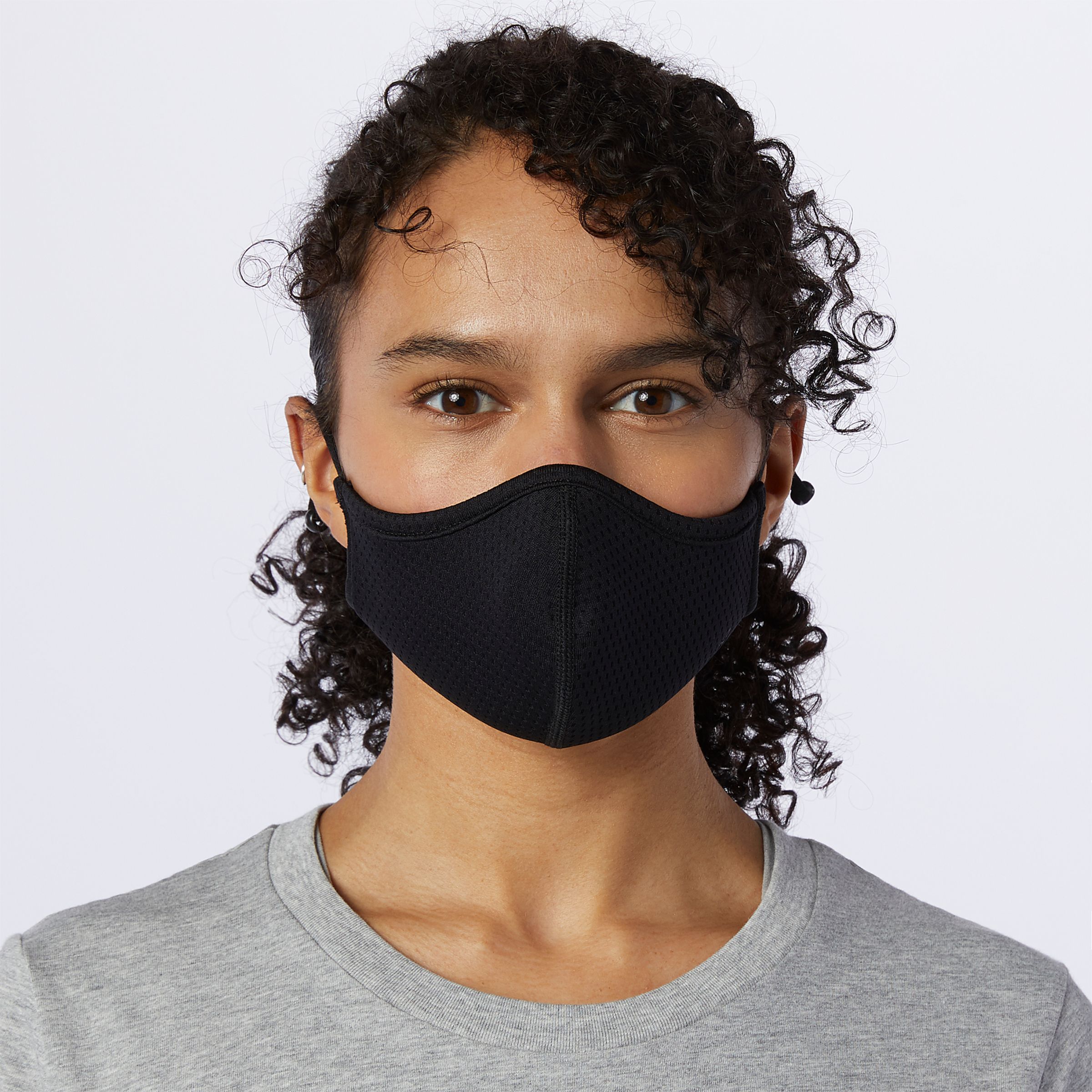 New Balance Unisex Everyday Facemask 3 Pack in Preto, Polyester, Tamanho SM