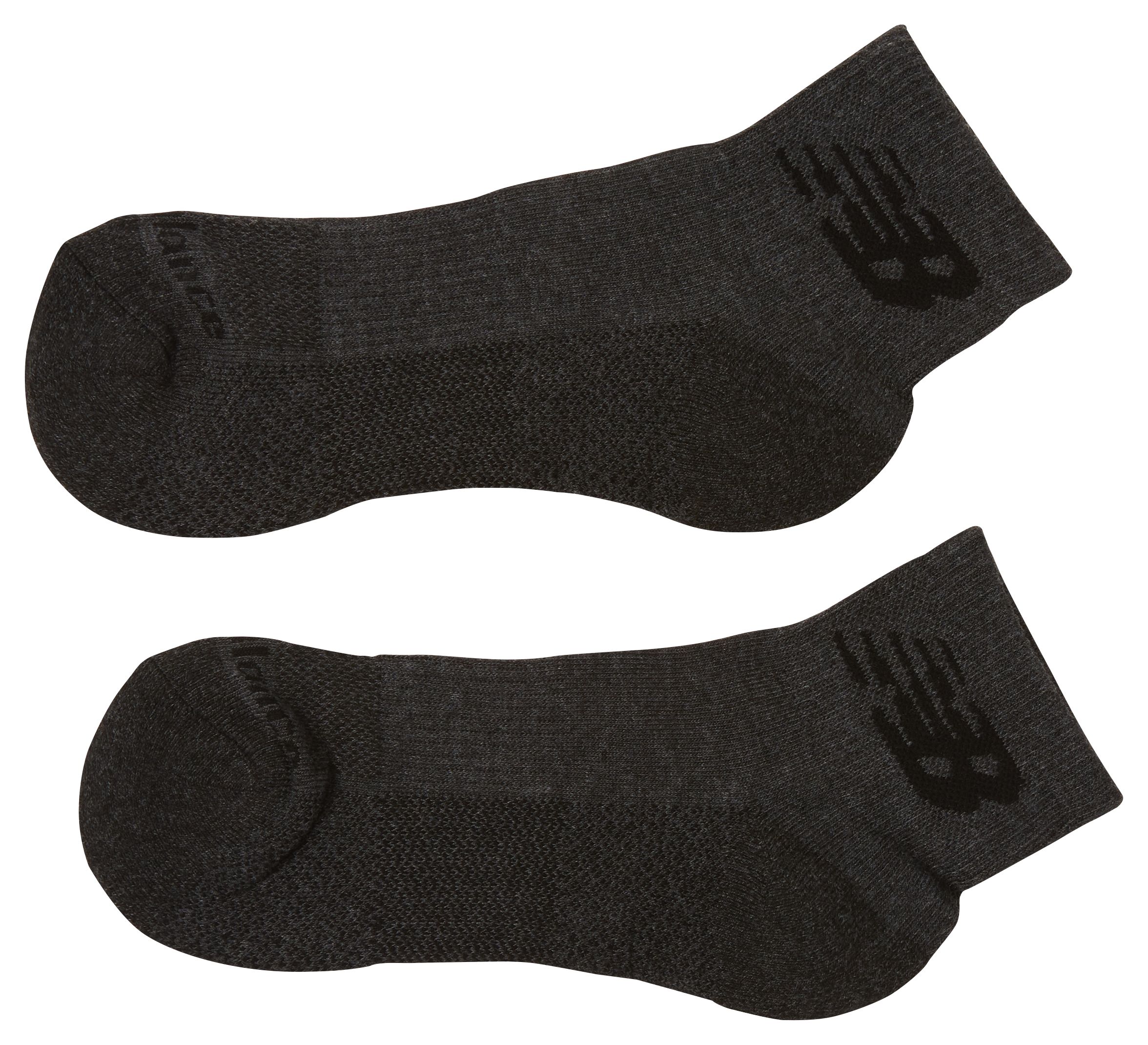 

New Balance Unisex 2PK Cooling Cushion Performance Quarter Grey - Grey