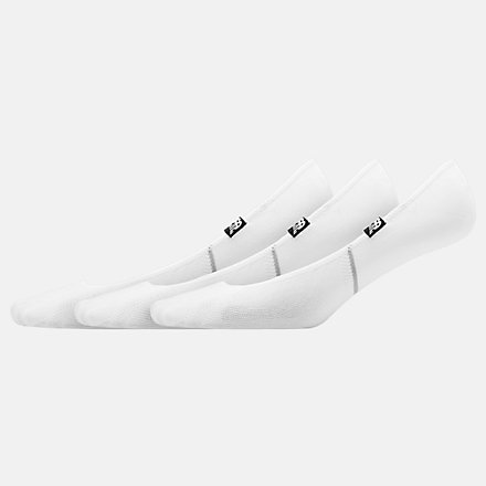 New Balance No Show Liner Socks 3 Pack, LAS00443WT image number null