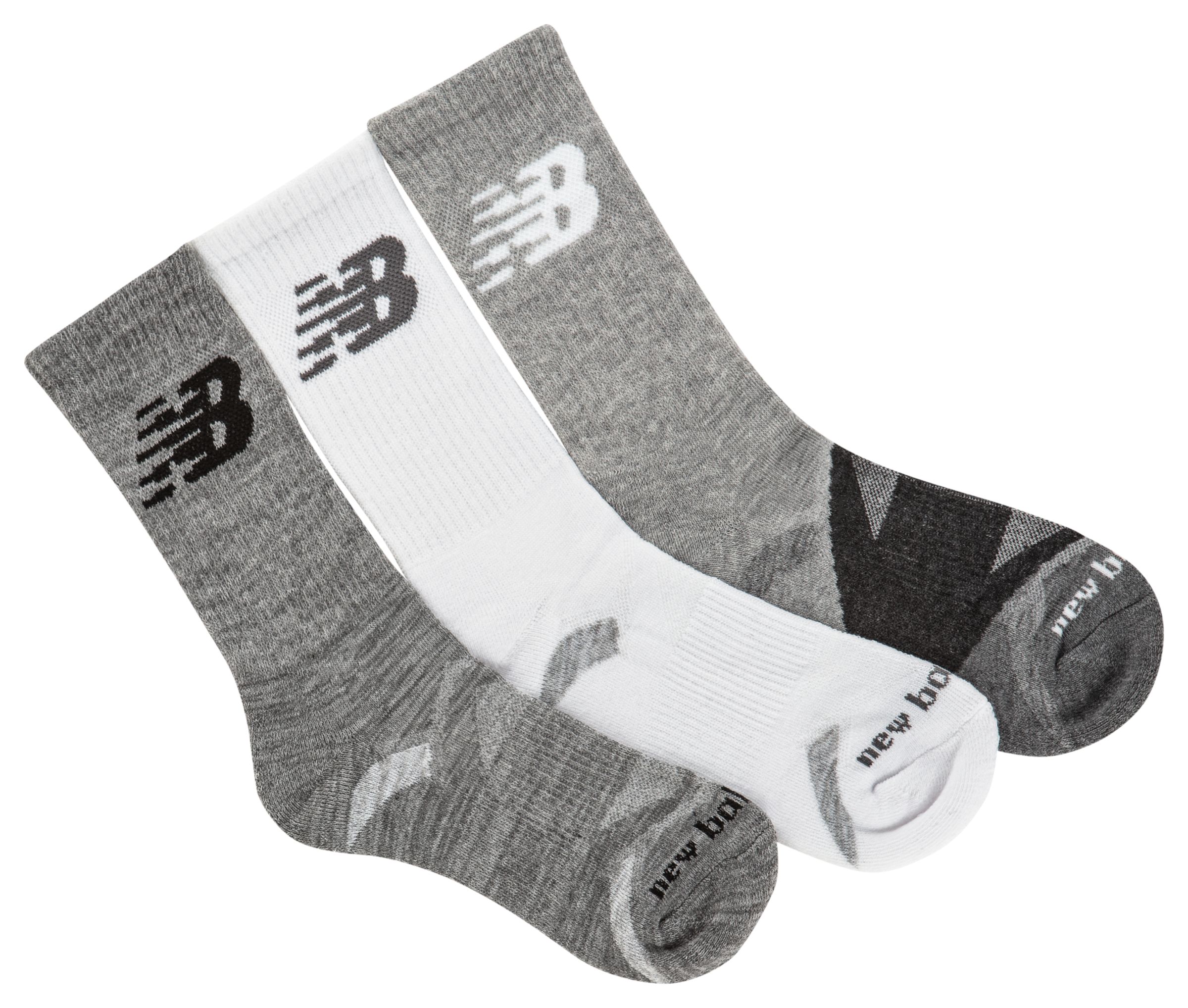 new balance white socks