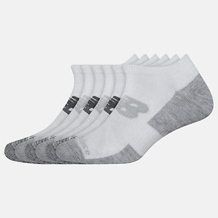 New Balance Chaussettes basses Performance Cushion (pack de 6), LAS01576WT image number null