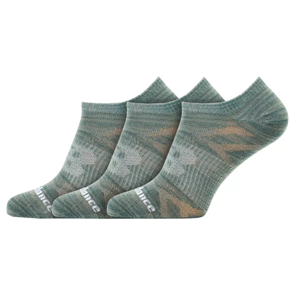 Flat Knit No Show Socks 3 Pack